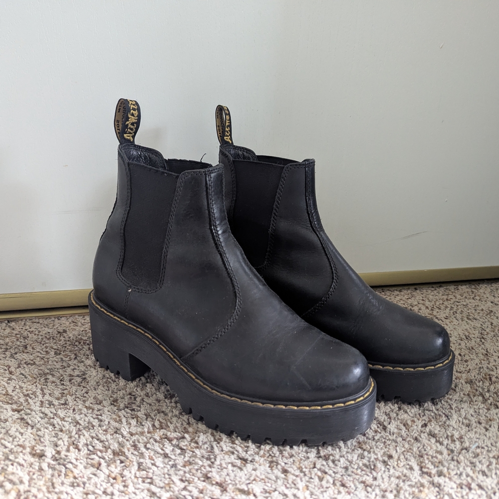 Black Leather Women's Boots